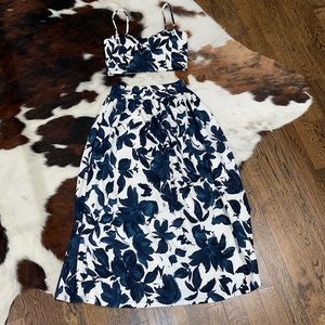 Windsor two piece crop top midi dress set